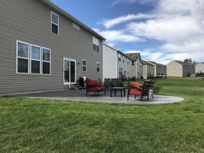 Lake St. Louis Concrete Patio Landscape