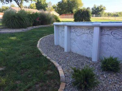 above ground pool landscaping 4358 700
