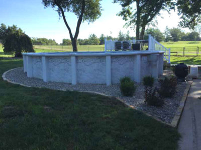 above ground pool landscaping 4359 700